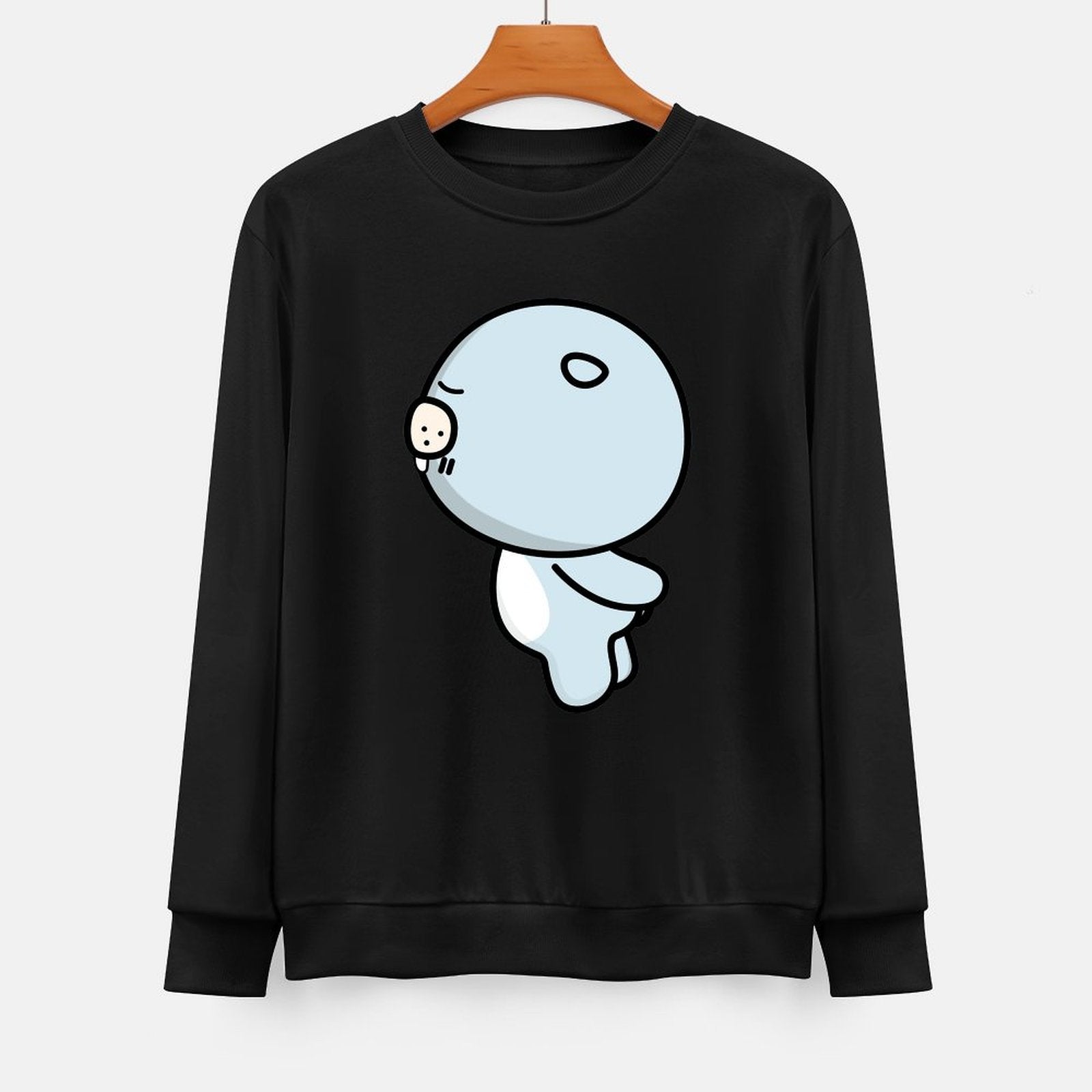 Front Patterned Long Sleeve TopSignature Fitted